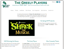 Tablet Screenshot of greelyplayers.ca